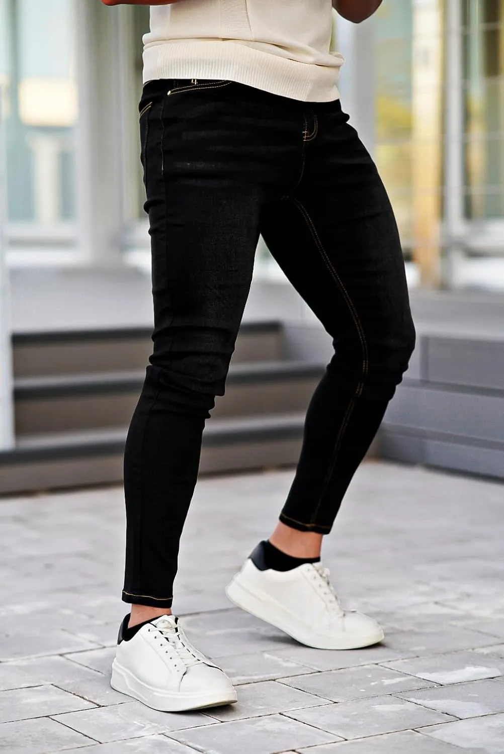 GINGTTO Mens Skinny Jeans Stretch Denim Jeans for Men