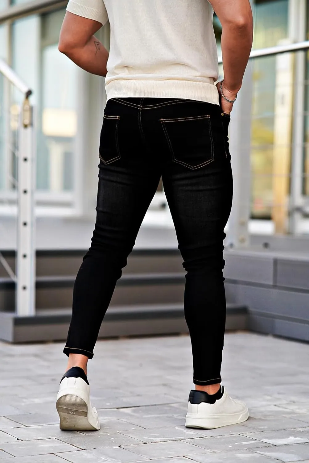 GINGTTO Mens Skinny Jeans Stretch Denim Jeans for Men