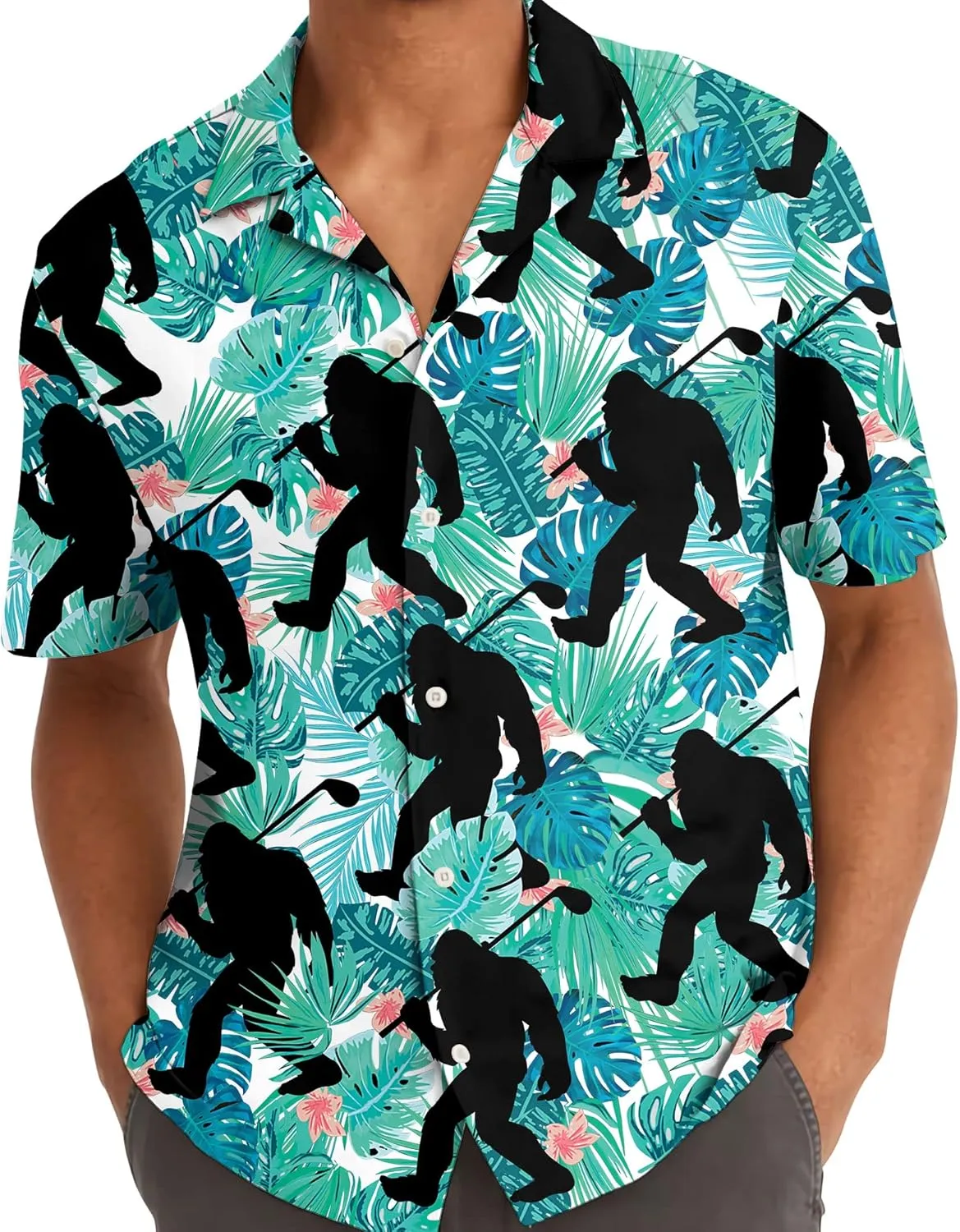 Hawaiian Shirt for Men Aloha Vintage Mens Hawaiian Shirts Short Sleeve Button Down Shirt Men