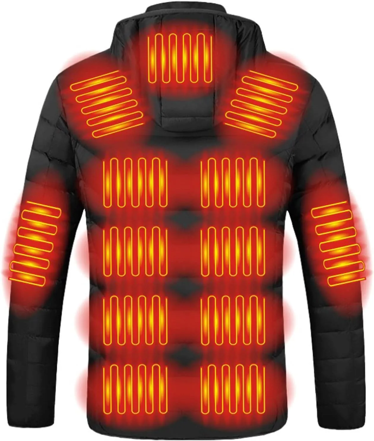Heated Jackets for Women Lightweight Heated Jacket Men Puffer Winter Jacket Heated Vest Packable Down Coat with Hood