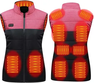 Heated Jackets for Women Lightweight Heated Jacket Men Puffer Winter Jacket Heated Vest Packable Down Coat with Hood