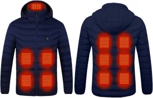 Heated Jackets for Women Lightweight Heated Jacket Men Puffer Winter Jacket Heated Vest Packable Down Coat with Hood