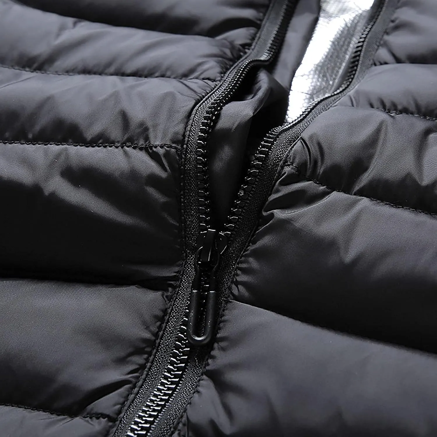 Heated Jackets for Women Lightweight Heated Jacket Men Puffer Winter Jacket Heated Vest Packable Down Coat with Hood