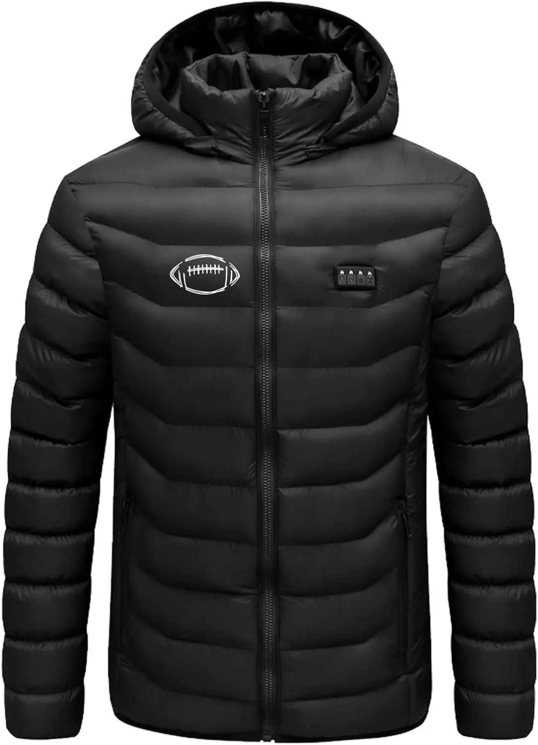 Heated Jackets for Women Lightweight Heated Jacket Men Puffer Winter Jacket Heated Vest Packable Down Coat with Hood