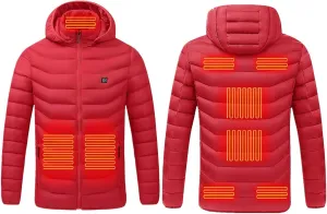 Heated Jackets for Women Lightweight Heated Jacket Men Puffer Winter Jacket Heated Vest Packable Down Coat with Hood