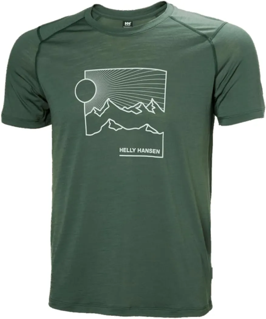 Helly-Hansen HH Durawool Graphic T-Shirt for Men - Premium Sportswear Tee | Durable, Breathable, Quick-Dry Fabric