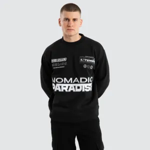Hike Crew Neck Jumper Jet Black