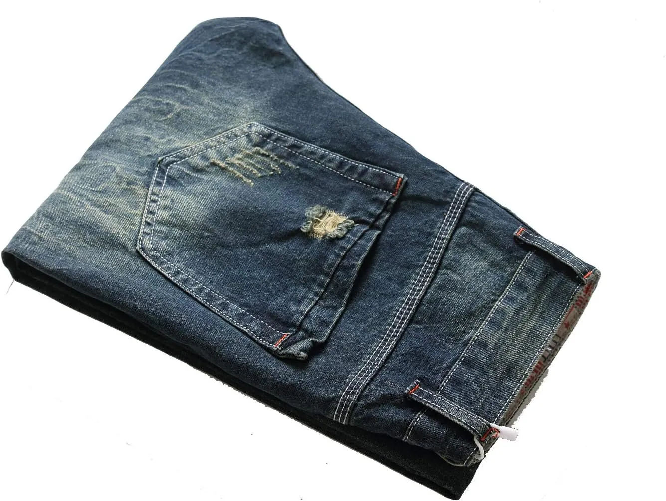 Homllyer Ripped Jeans for Men,Mens Slim Straight Fit Denim Jeans