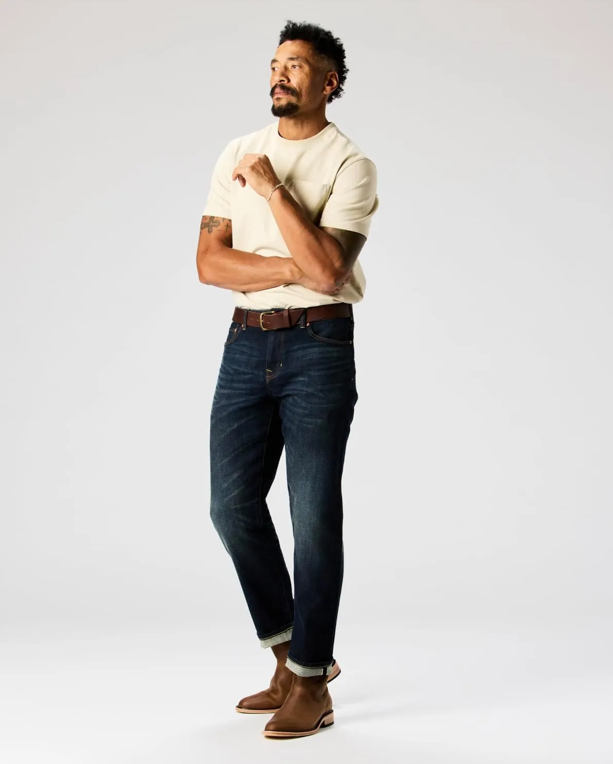 Huckberry Stretch Selvedge Denim Jeans for Men - 11.7 oz Mens Jeans with 1% Stretch, Copper Rivets- Year-Round Men Jeans
