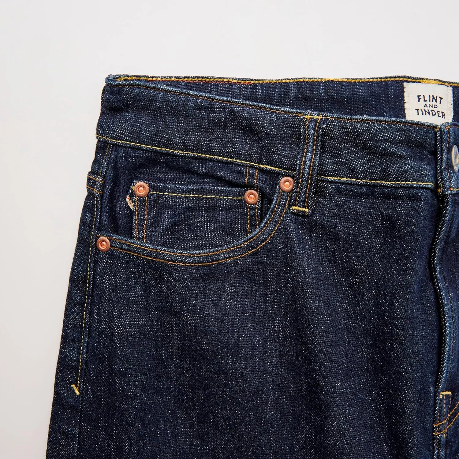 Huckberry Stretch Selvedge Denim Jeans for Men - 11.7 oz Mens Jeans with 1% Stretch, Copper Rivets- Year-Round Men Jeans