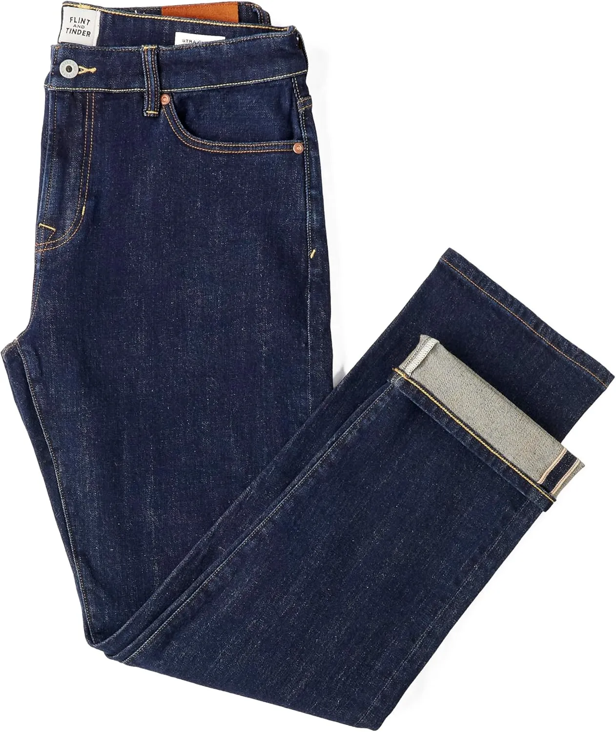 Huckberry Stretch Selvedge Denim Jeans for Men - 11.7 oz Mens Jeans with 1% Stretch, Copper Rivets- Year-Round Men Jeans
