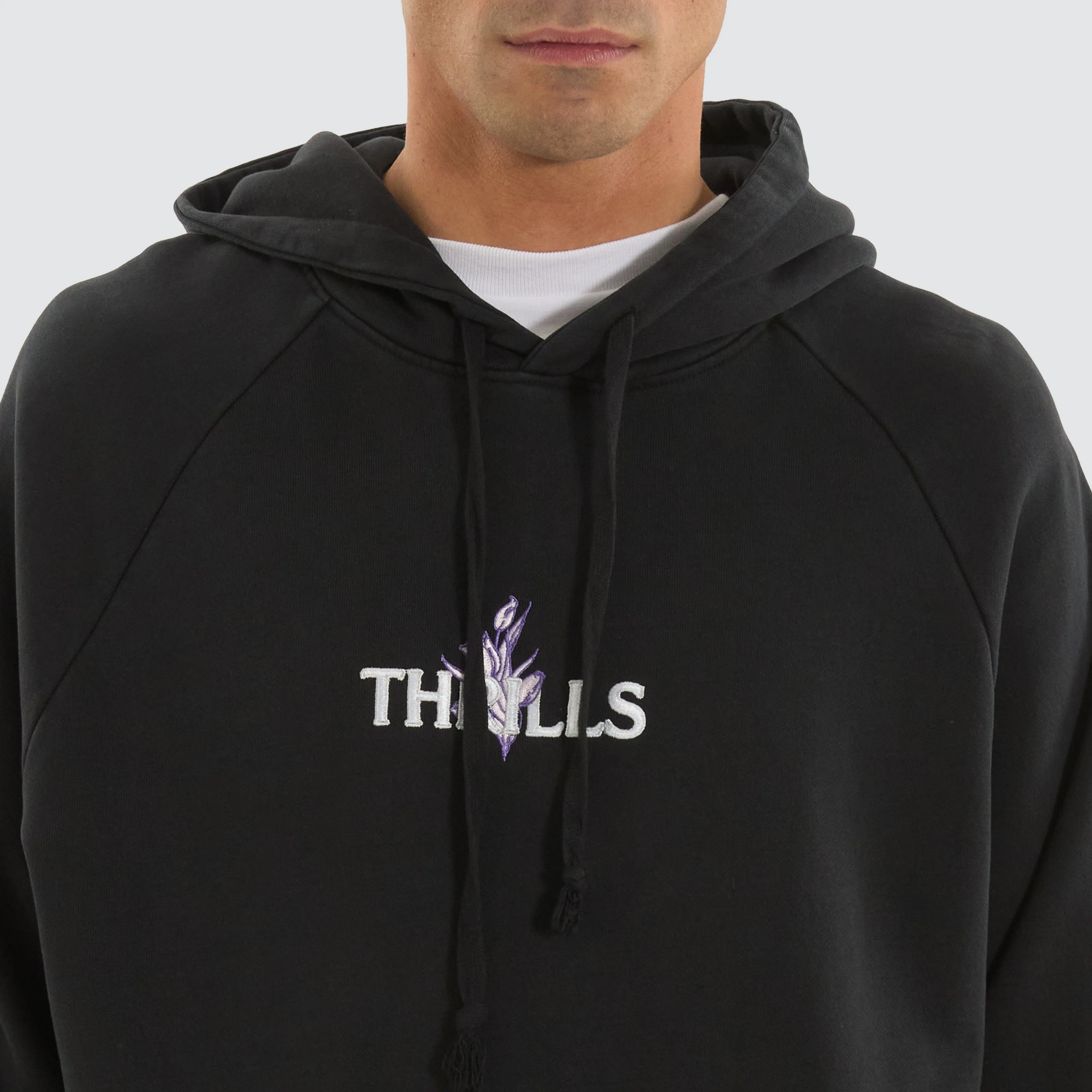 In Bloom Raglan Pull On Hood Twilight Black