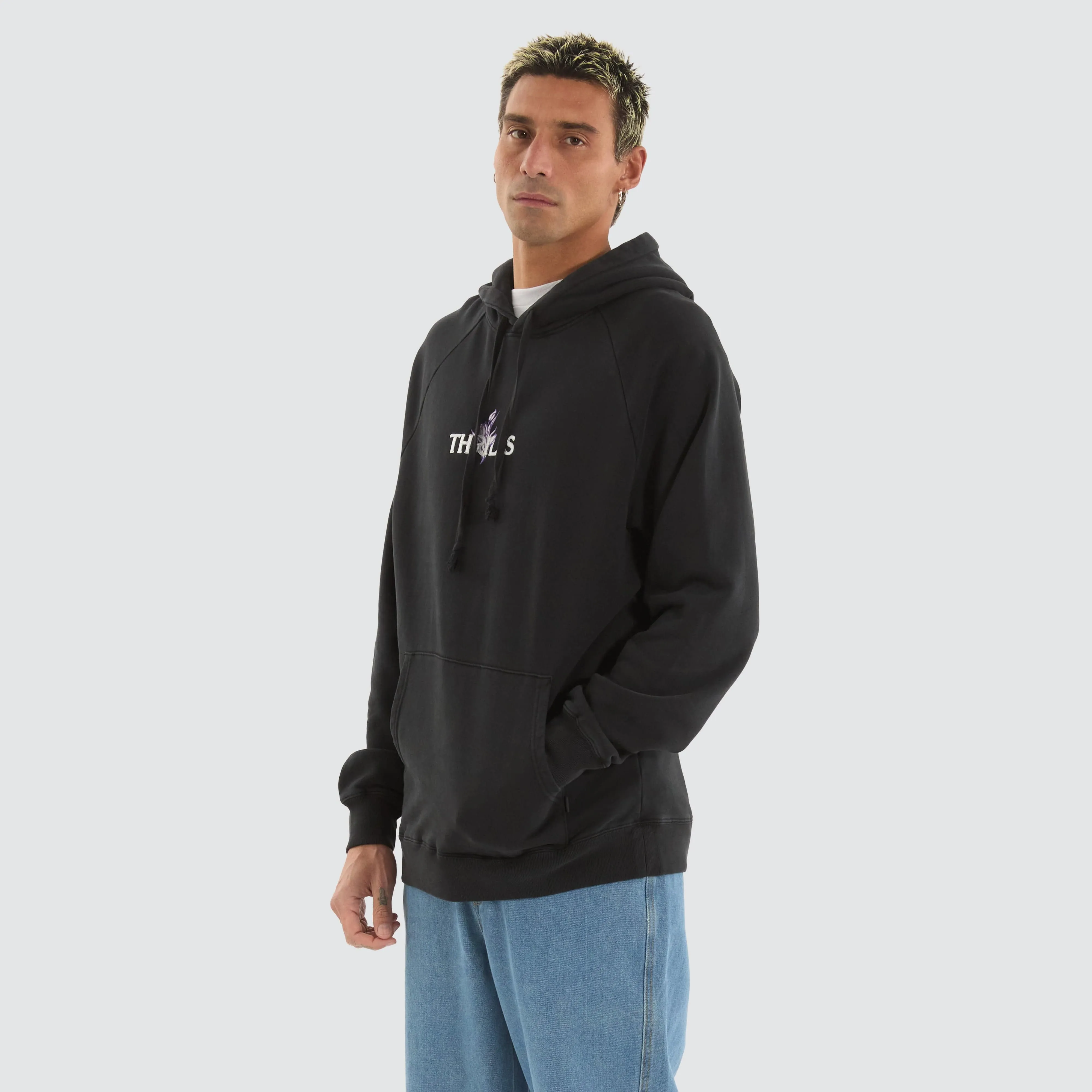 In Bloom Raglan Pull On Hood Twilight Black