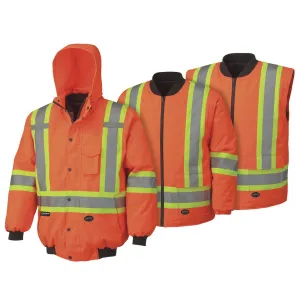 Jacket - Pioneer Hi-Viz 100% Waterproof Bomber, 5022 / 5023 / 5026
