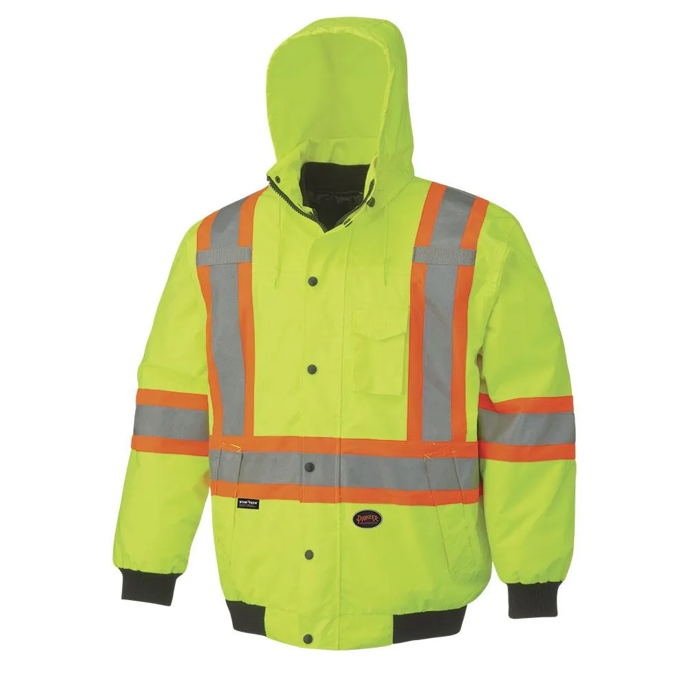 Jacket - Pioneer Hi-Viz 100% Waterproof Bomber, 5022 / 5023 / 5026