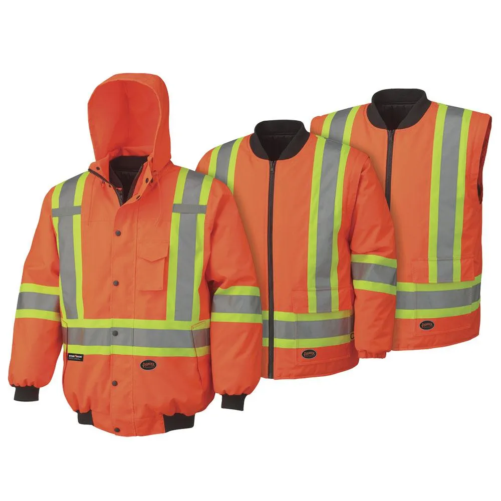 Jacket - Pioneer Hi-Viz 100% Waterproof Bomber, 5022 / 5023 / 5026