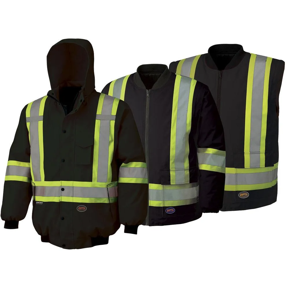 Jacket - Pioneer Hi-Viz 100% Waterproof Bomber, 5022 / 5023 / 5026