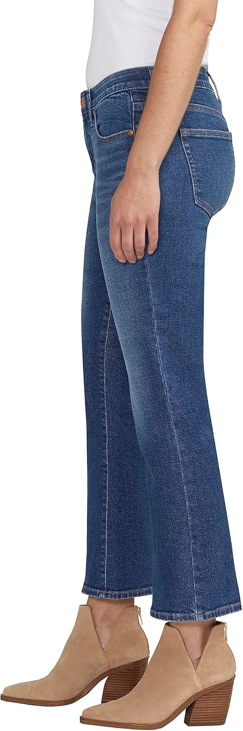 JAG Jeans Women's Eloise Mid Rise Cropped Bootcut Jeans