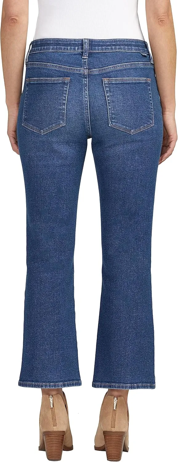 JAG Jeans Women's Eloise Mid Rise Cropped Bootcut Jeans