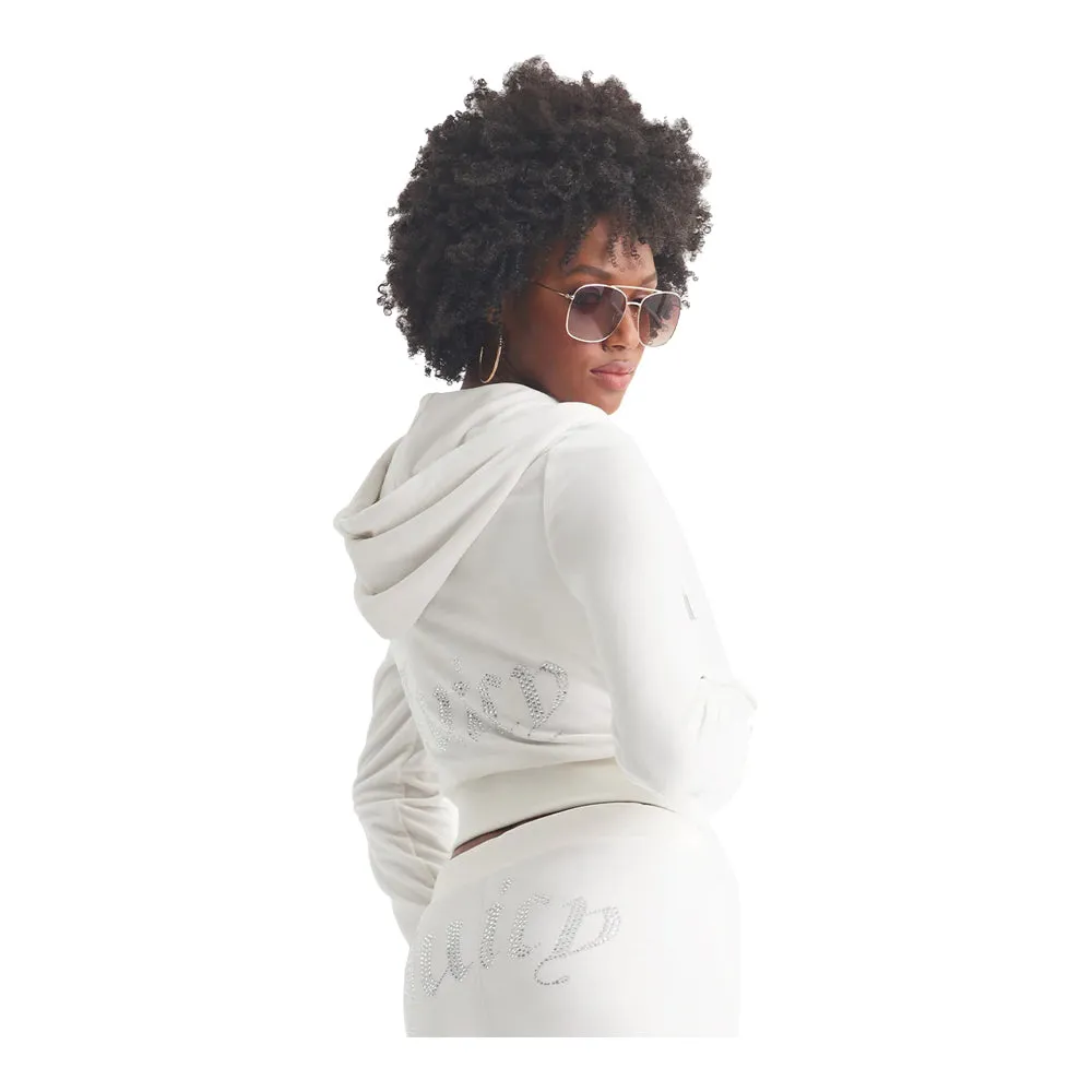 Juicy Couture Women's  OG Big Bling Velour Hoodie