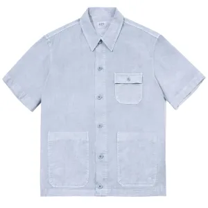Kappy Pigment Half Shirts Jacket Sky Blue