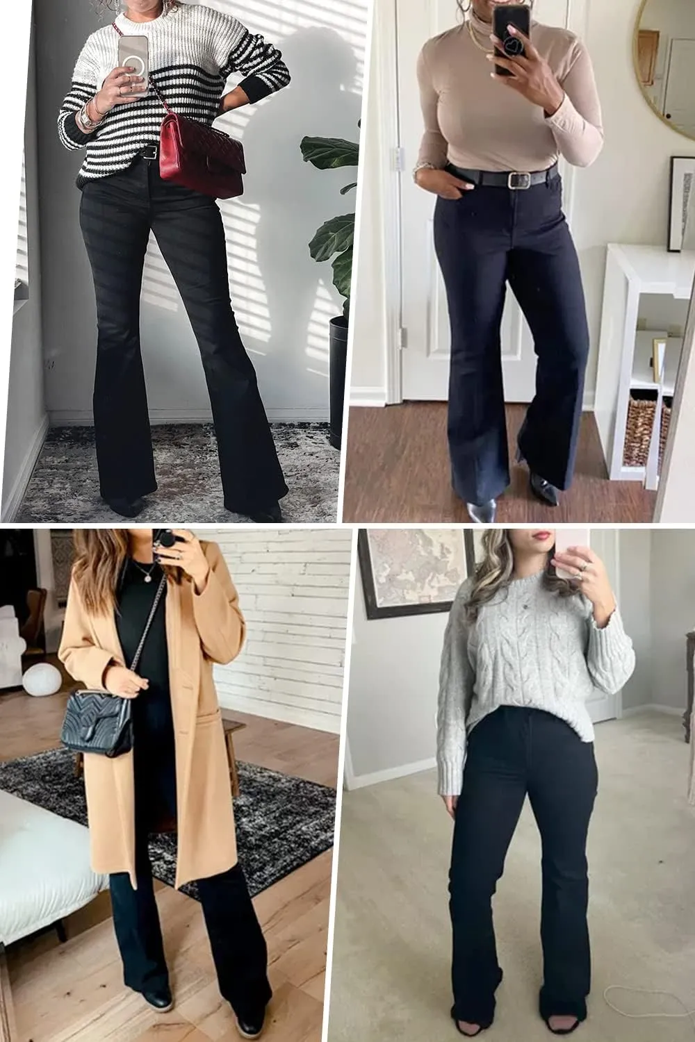 KDF Flare Jeans for Women Women's Bootcut Bell Bottom Jeans High Waisted Stretch Slimming Bell Bottoms Jeans