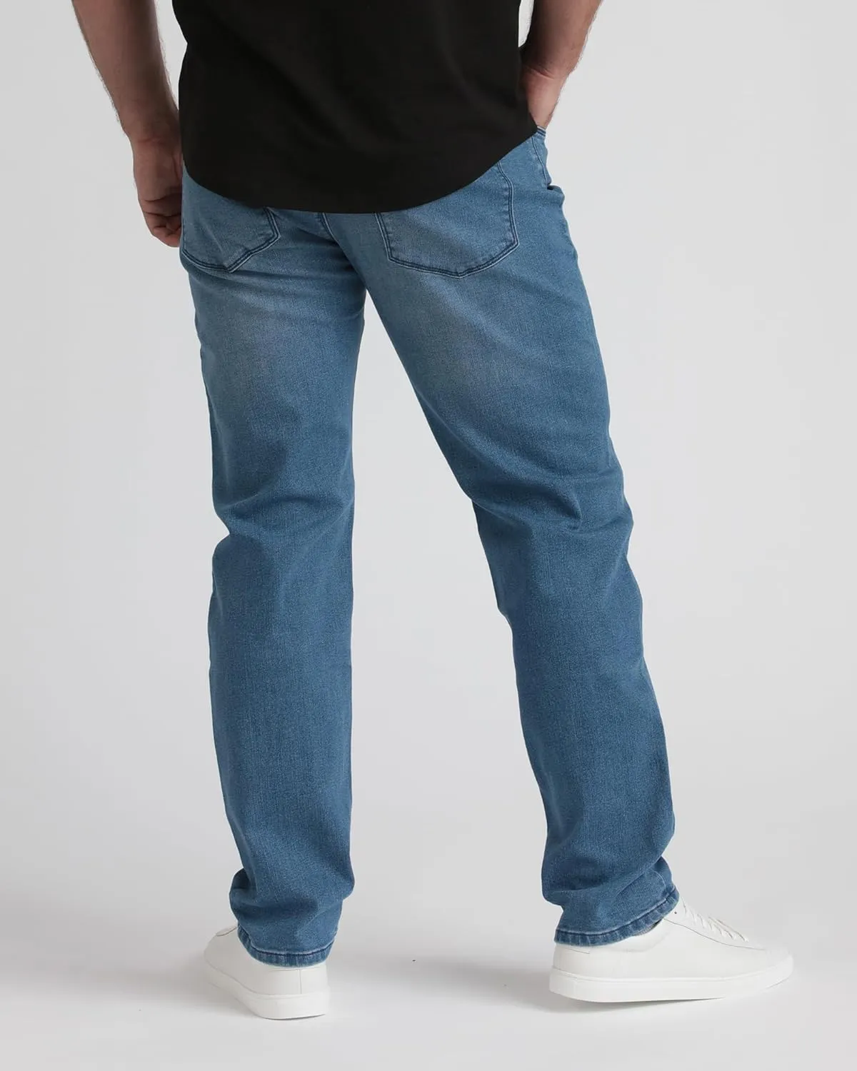 Kenneth Cole REACTION Athletic Fit Jeans for Men - Soft and Flexible Stretch Jeans - Men's Jeans Roomier Fit