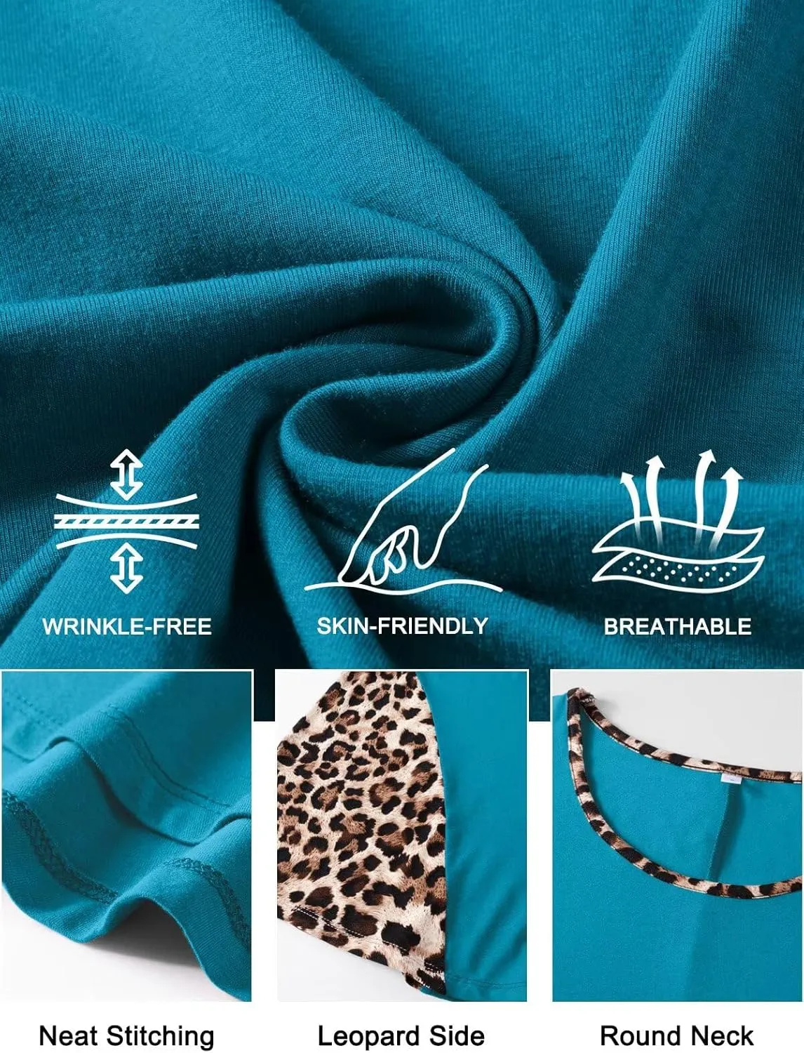 LARACE Womens Spring Summer Tops Plus Size Leopard Print Short Sleeve Tunic for Women 2025 Trendy Fashion Blouses