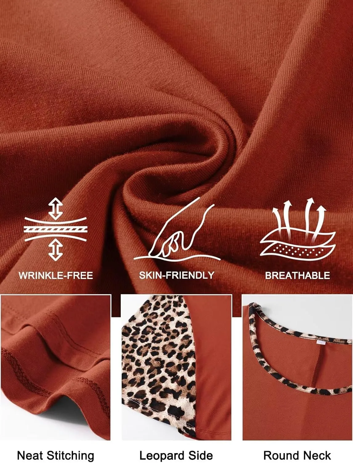 LARACE Womens Spring Summer Tops Plus Size Leopard Print Short Sleeve Tunic for Women 2025 Trendy Fashion Blouses