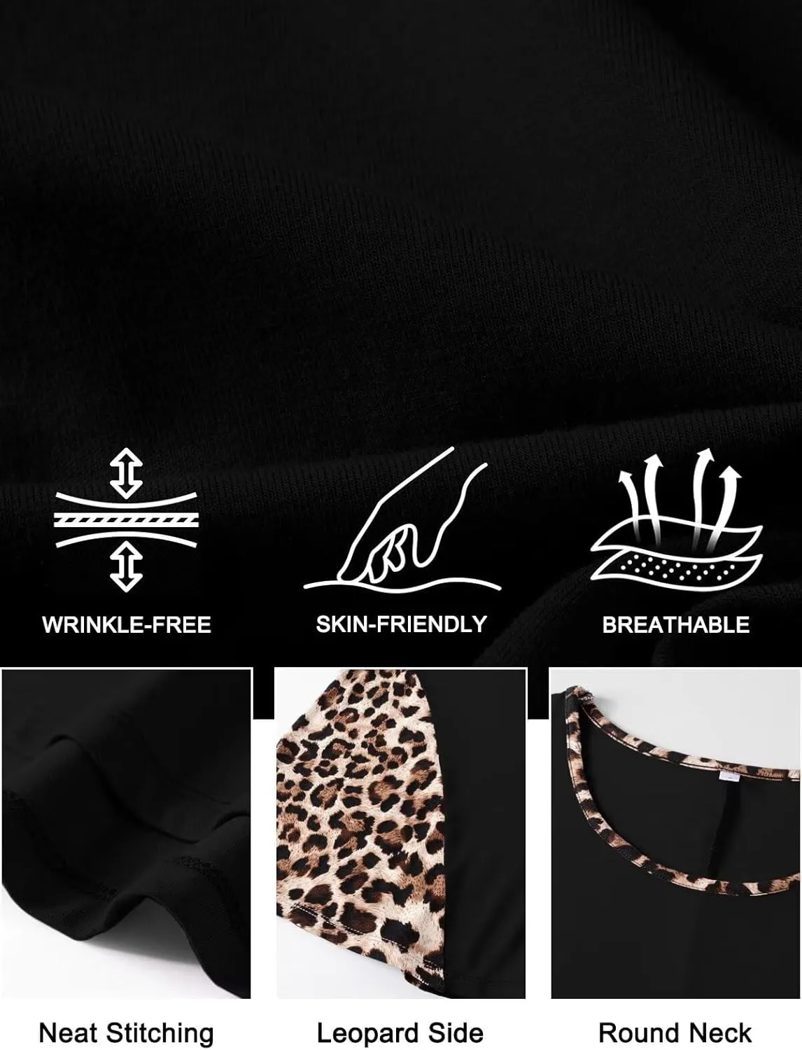 LARACE Womens Spring Summer Tops Plus Size Leopard Print Short Sleeve Tunic for Women 2025 Trendy Fashion Blouses