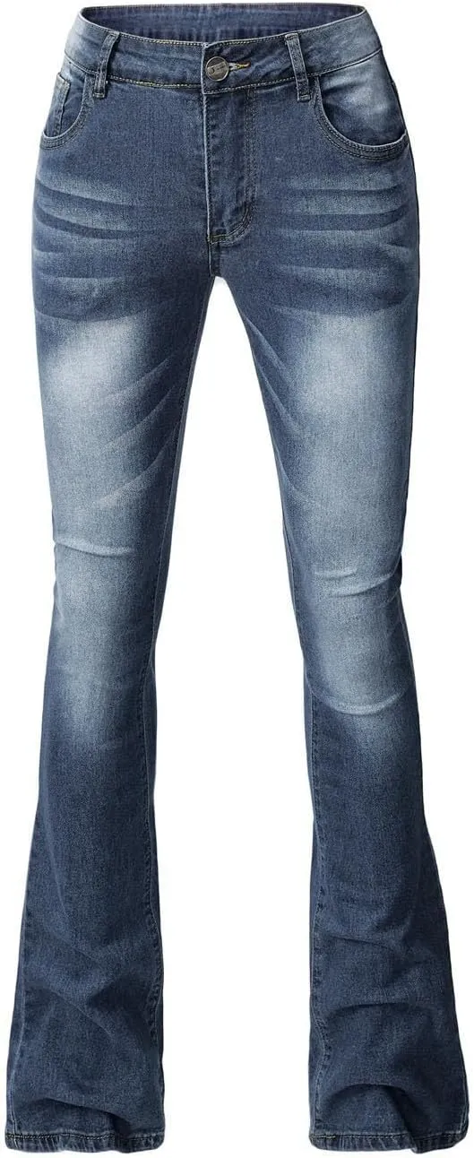 LCMTWX Jeans Women Jeans for Women Ripped Hem Low Waisted Jeans for Women High Waist Stretchy Jeans for Woman Jeans for