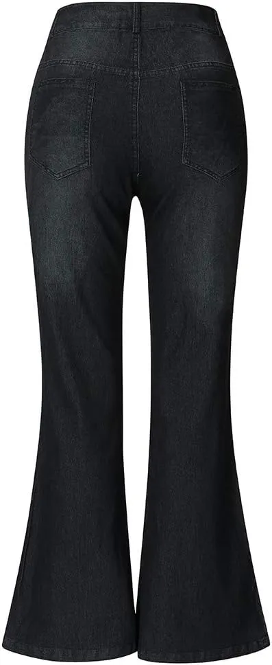 LCMTWX Jeans Women Jeans for Women Ripped Hem Low Waisted Jeans for Women High Waist Stretchy Jeans for Woman Jeans for