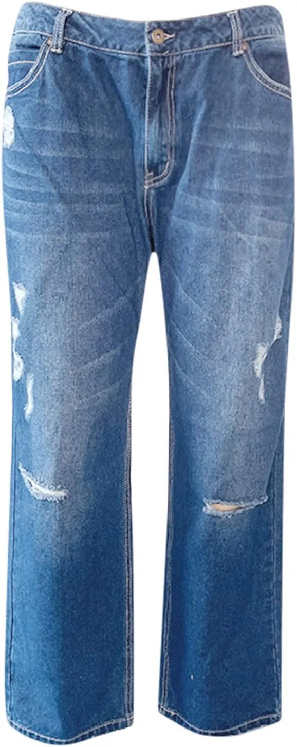 LCMTWX Jeans Women Jeans for Women Ripped Hem Low Waisted Jeans for Women High Waist Stretchy Jeans for Woman Jeans for
