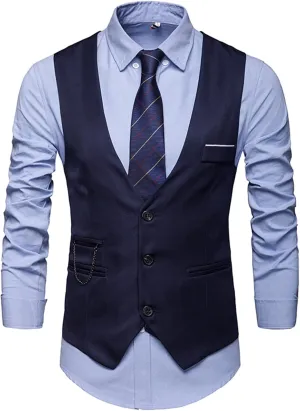 LCMTWX Travel Vest For Men 2024 Pocket Retro Color Vest Blouse With Button White Vest Black Jacket Vest Men Suit Jacket