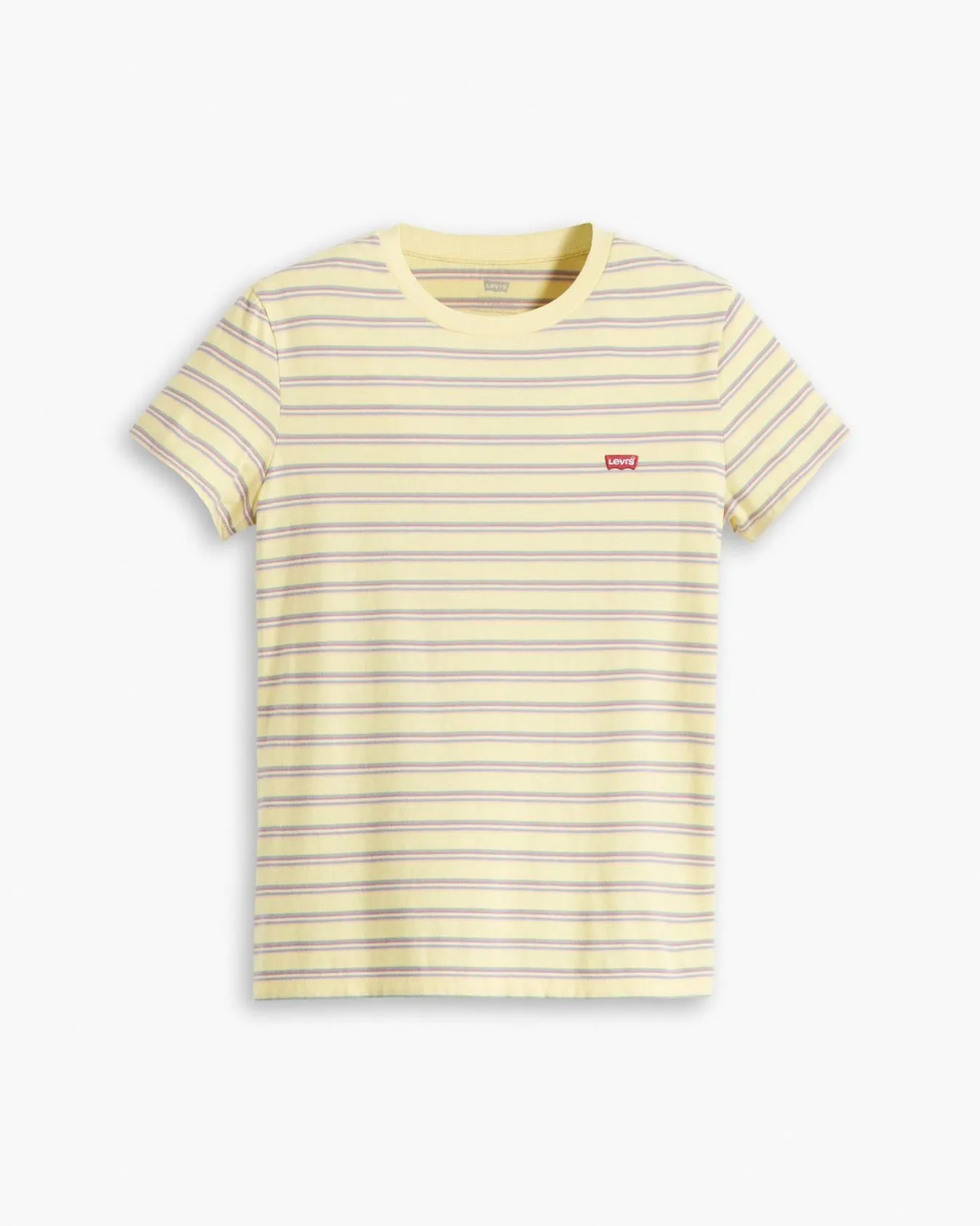 Levi's® Womens Perfect Tee - Cool Stripe Powdered Yellow