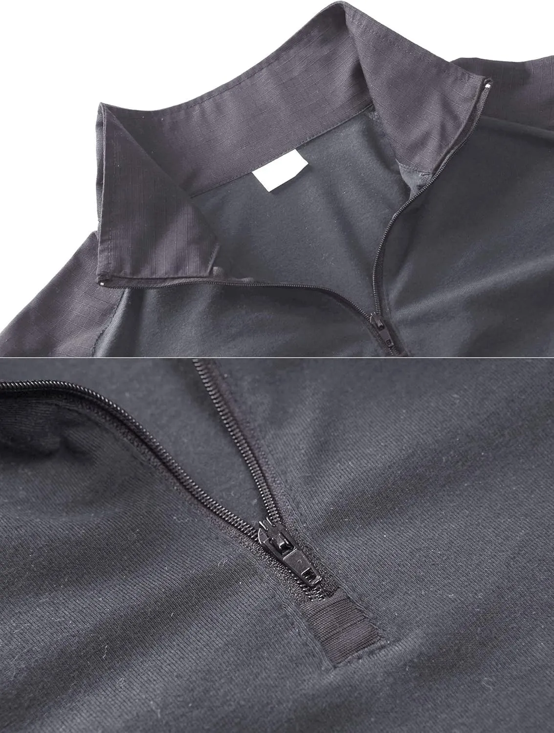 LiliChan Tactical Shirts for Men Long Sleeve Military Shirt Outdoor Shirt Tactical Combat Shirt with Zipper