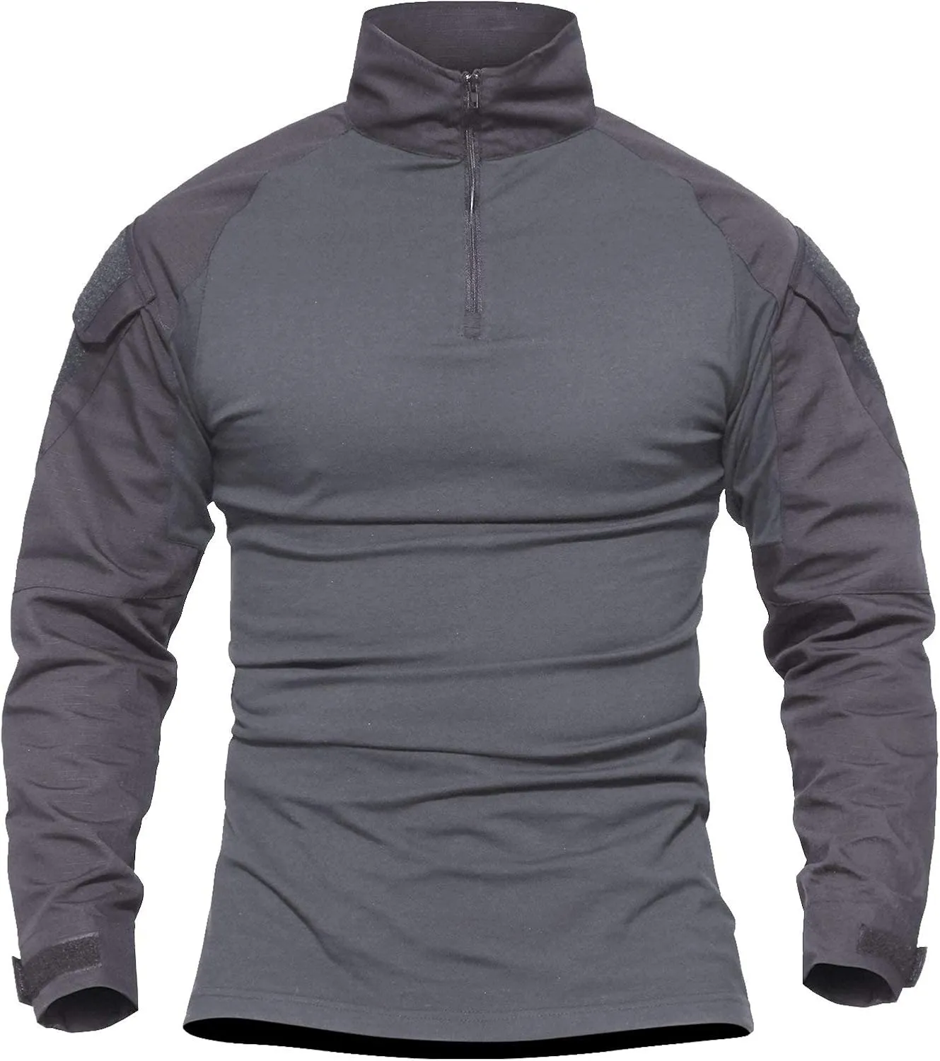 LiliChan Tactical Shirts for Men Long Sleeve Military Shirt Outdoor Shirt Tactical Combat Shirt with Zipper