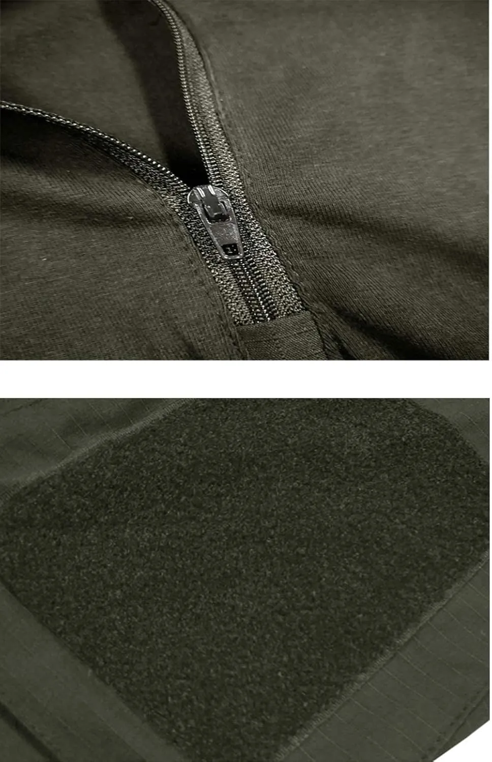 Lilychan Mens Tactical Short Sleeve Shirts Military Shirt Outdoor Shirt Tactical Combat Shirt with Zipper
