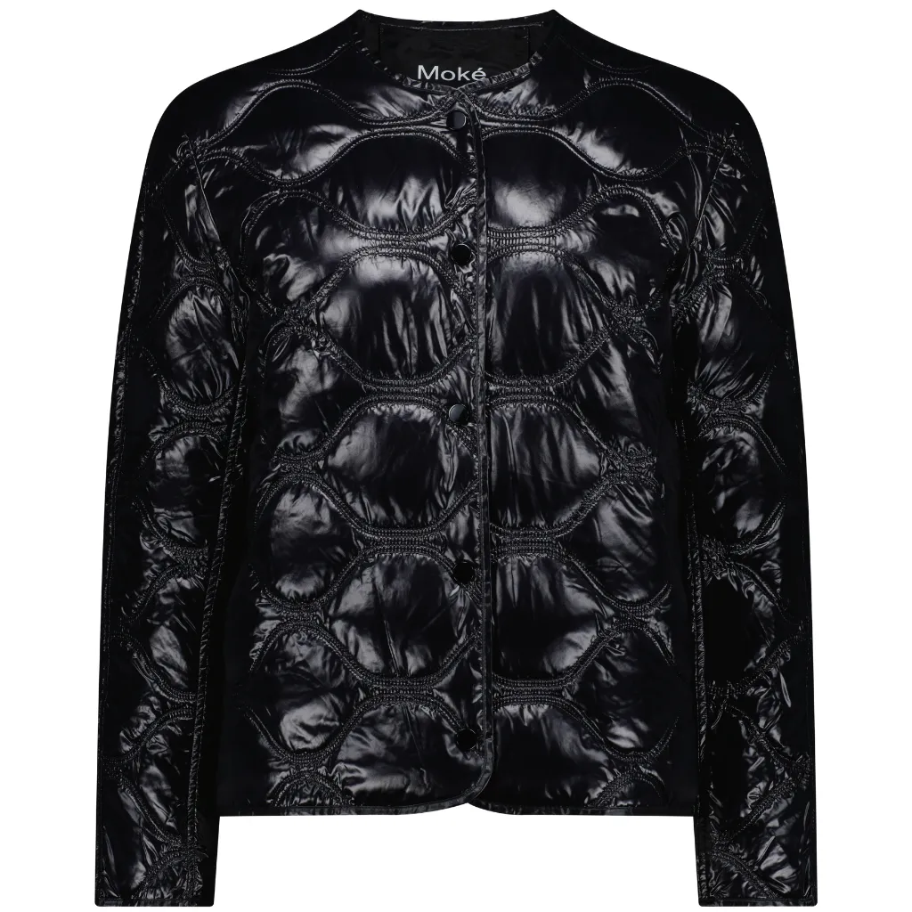 Liss Packable Down Quilted Jacket - Black