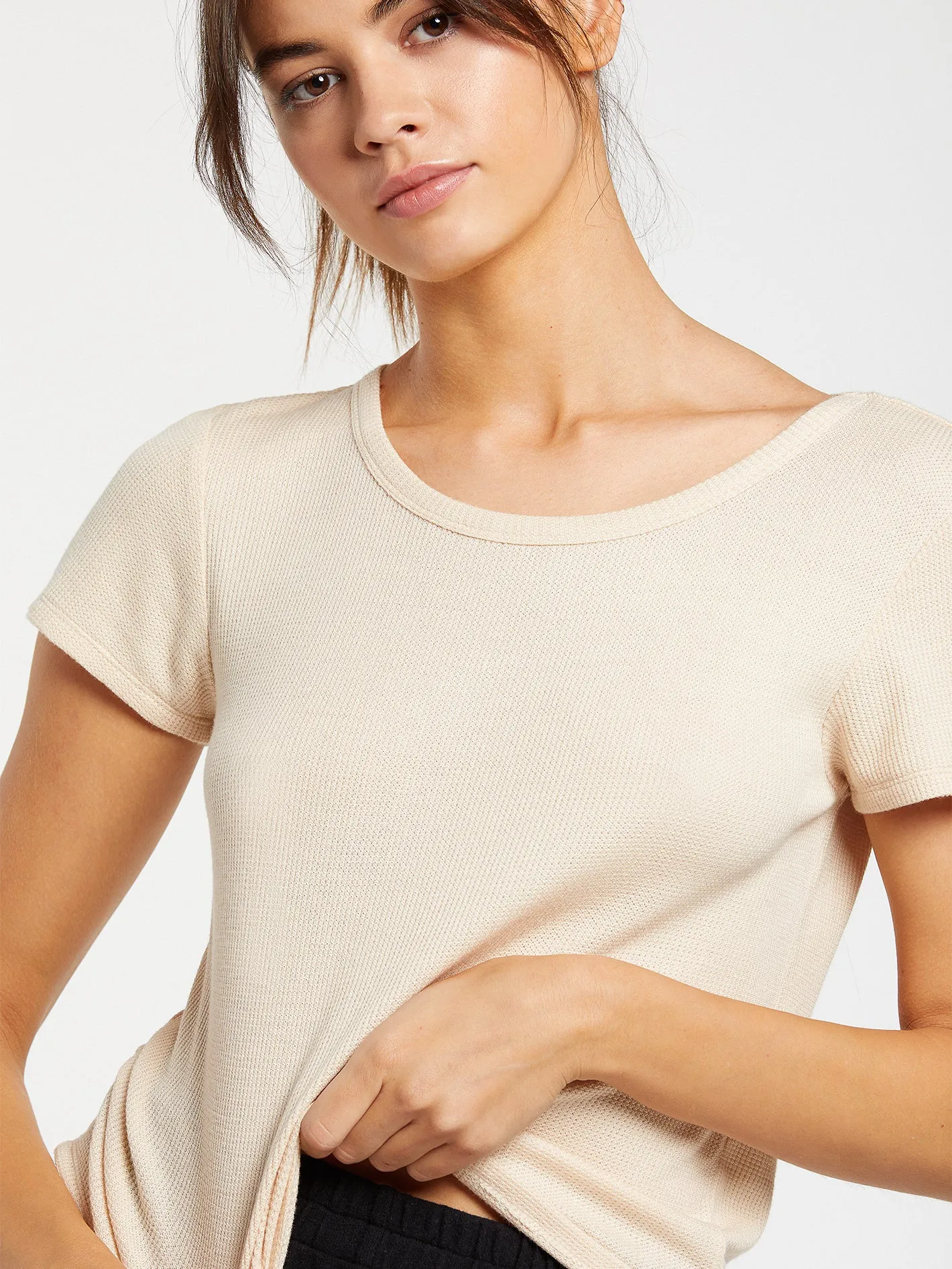 Lived In Lounge Thermal Short Sleeve - Sand