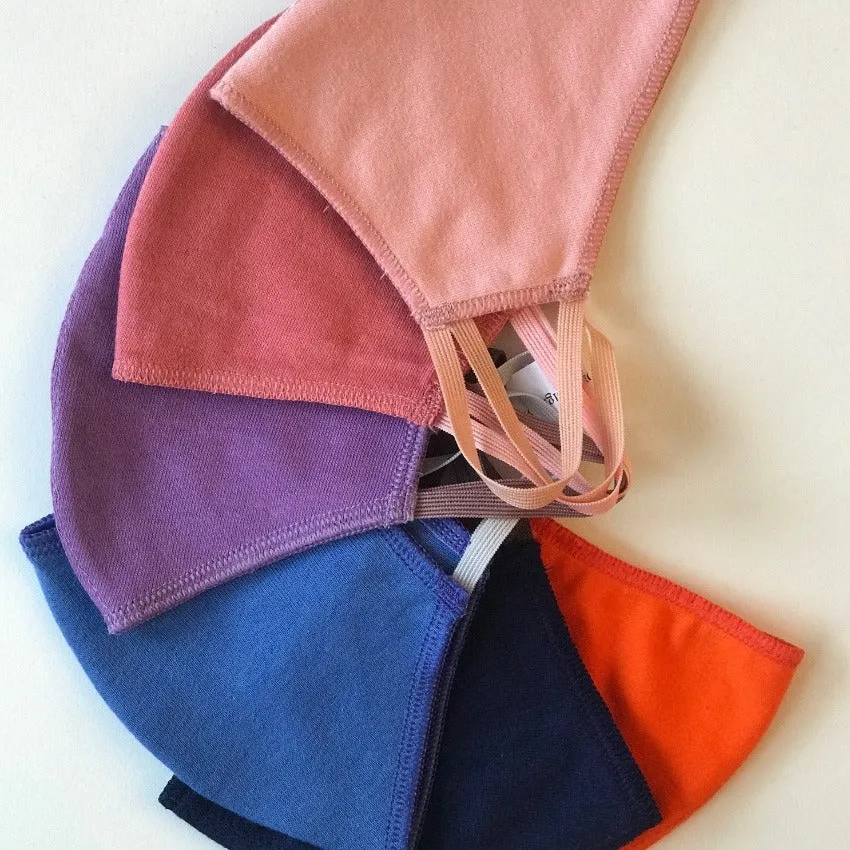Mask | Oval | Night Blue | Kids 6-9 | 2-Layers | Soft Cotton