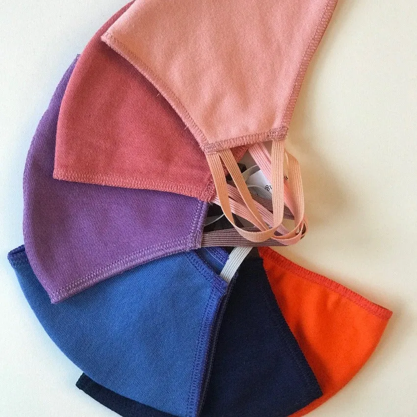 Mask | Oval Slim | Dark Blue | 2-Layers | Comfy Cotton