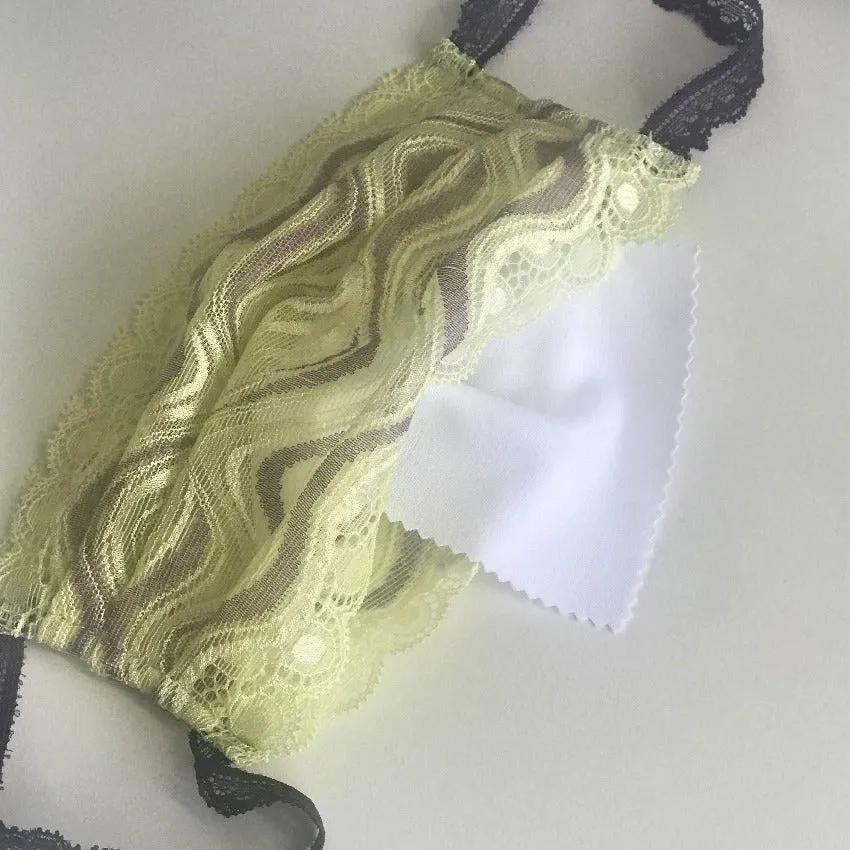 Mask | Waves | Gelb Lila | 2-Layers | One Size