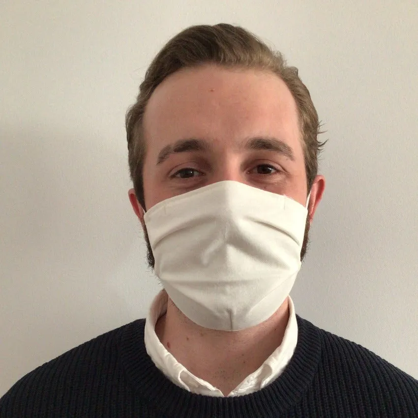 Mask | With Wire | Cream | 2-Layers | Comfy Cotton | One Size