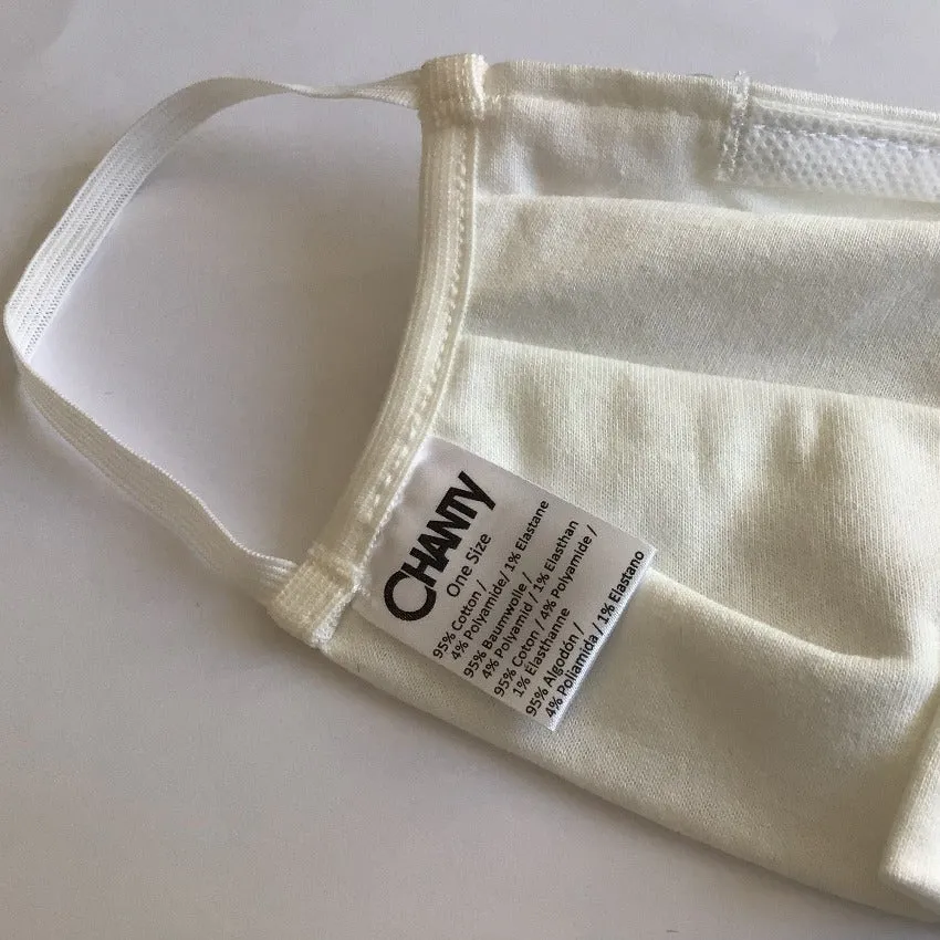 Mask | With Wire | Cream | 2-Layers | Comfy Cotton | One Size