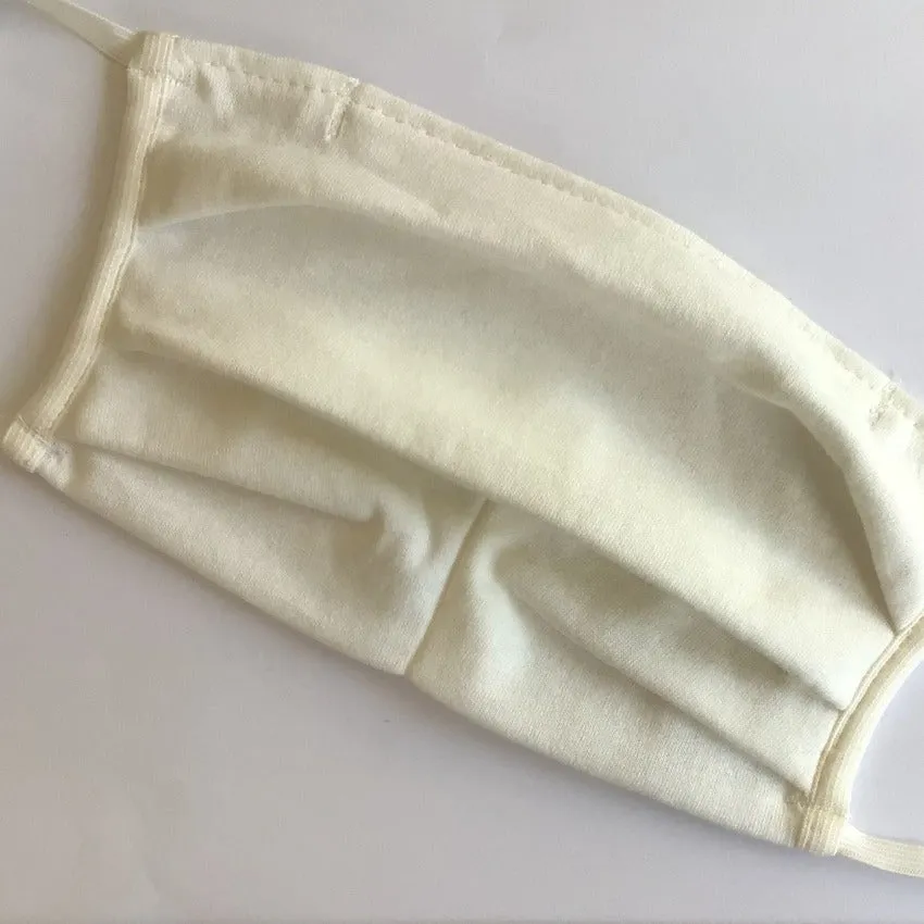 Mask | With Wire | Cream | 2-Layers | Comfy Cotton | One Size