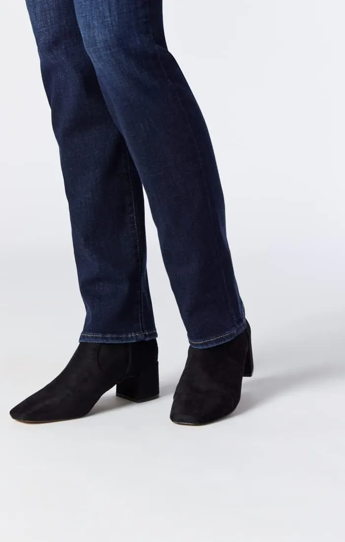 Mavi Women's Kendra High Rise Straight Boyfriend Jeans - Stretch Denim Jeans - Comfortable Jeans for Women, Machine Washable