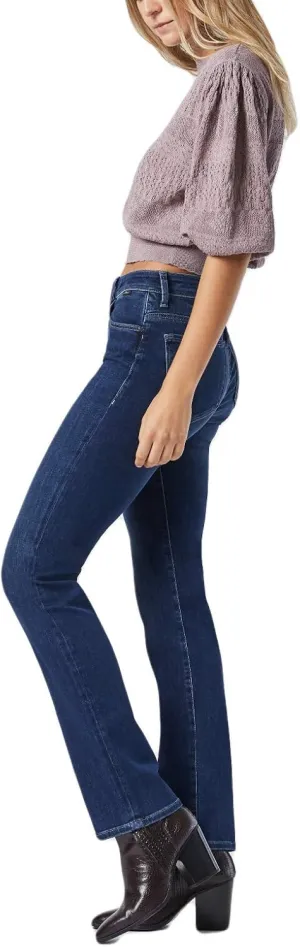Mavi Women's Kendra High Rise Straight Boyfriend Jeans - Stretch Denim Jeans - Comfortable Jeans for Women, Machine Washable