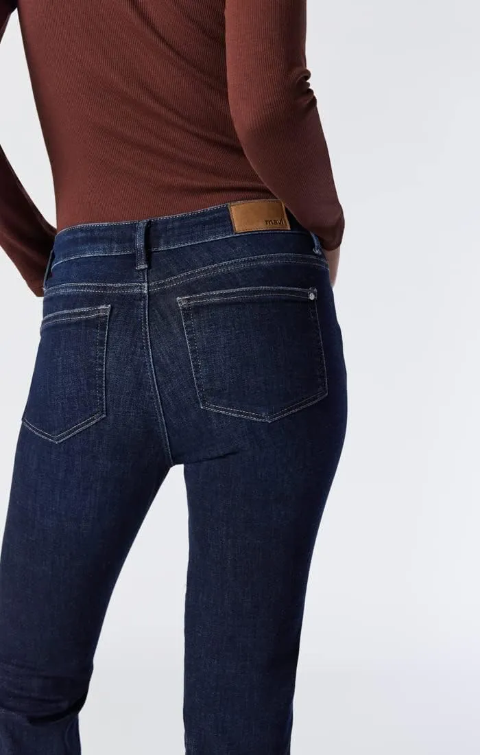 Mavi Women's Kendra High Rise Straight Boyfriend Jeans - Stretch Denim Jeans - Comfortable Jeans for Women, Machine Washable