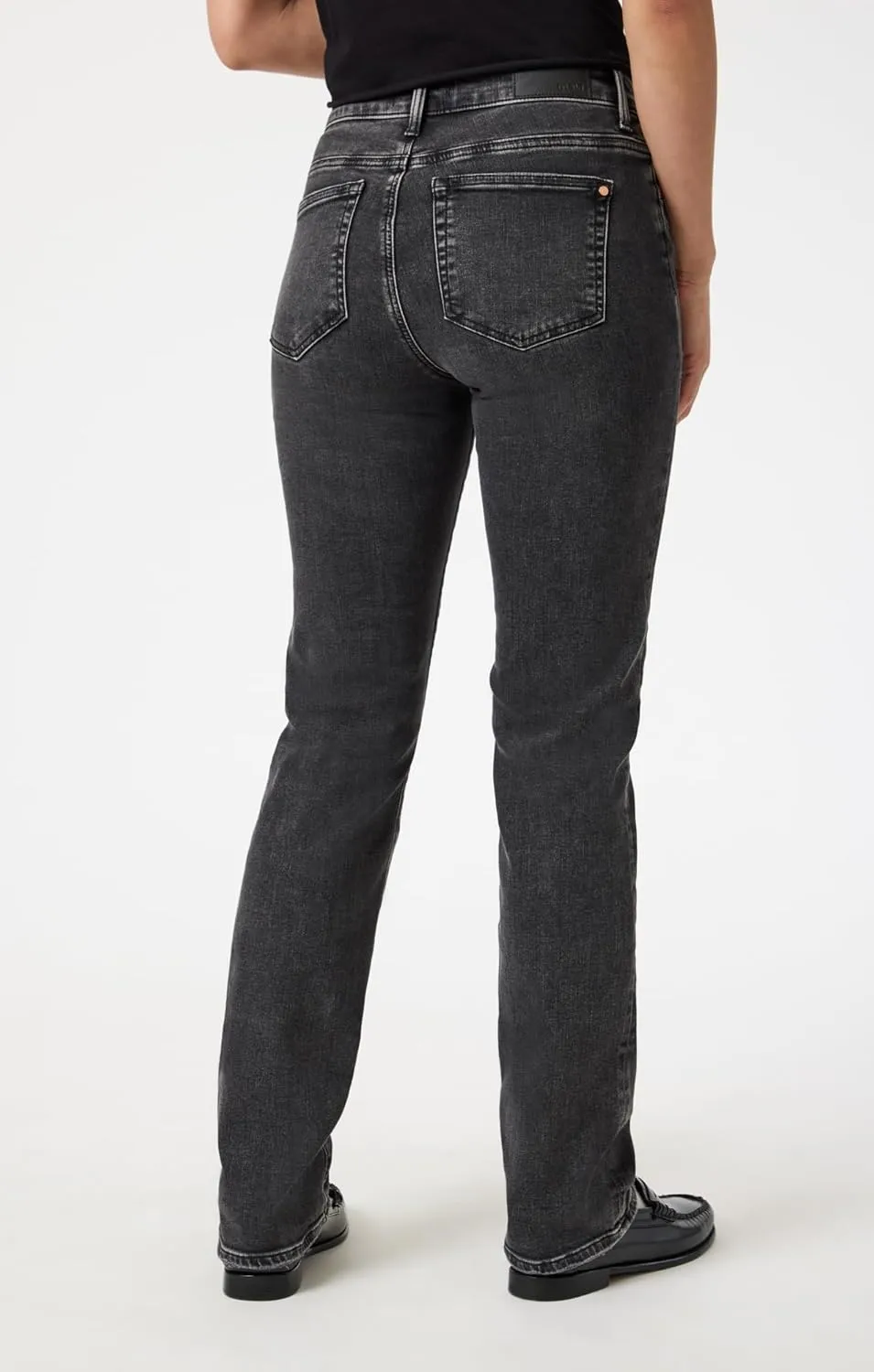 Mavi Women's Kendra High Rise Straight Boyfriend Jeans - Stretch Denim Jeans - Comfortable Jeans for Women, Machine Washable